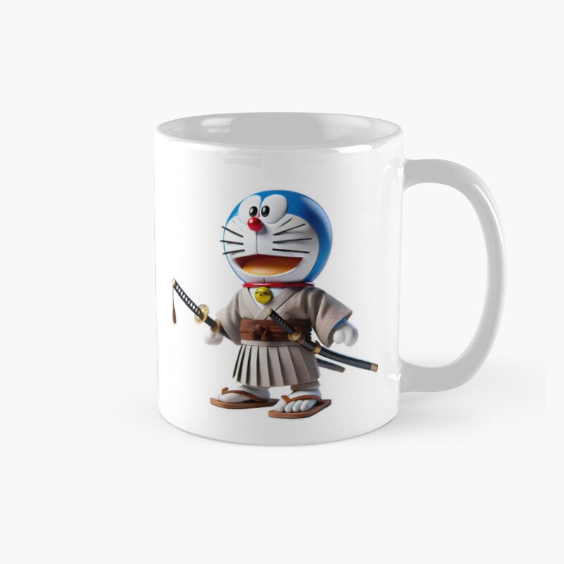 3D Doraemon Samurai Mug