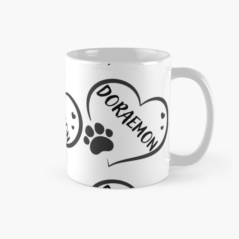 Doraemon Cat In A Heart With A Paw Great Mug