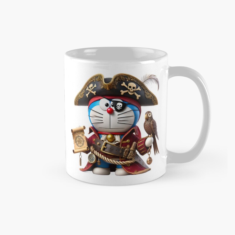 3D Doraemon Pirate Captain Mug