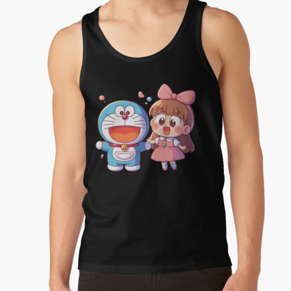 Doraemon And Robot Fan Girl Tank Top - Image 2