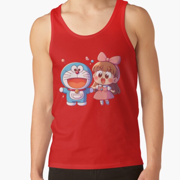 Doraemon And Robot Fan Girl Tank Top - Image 4