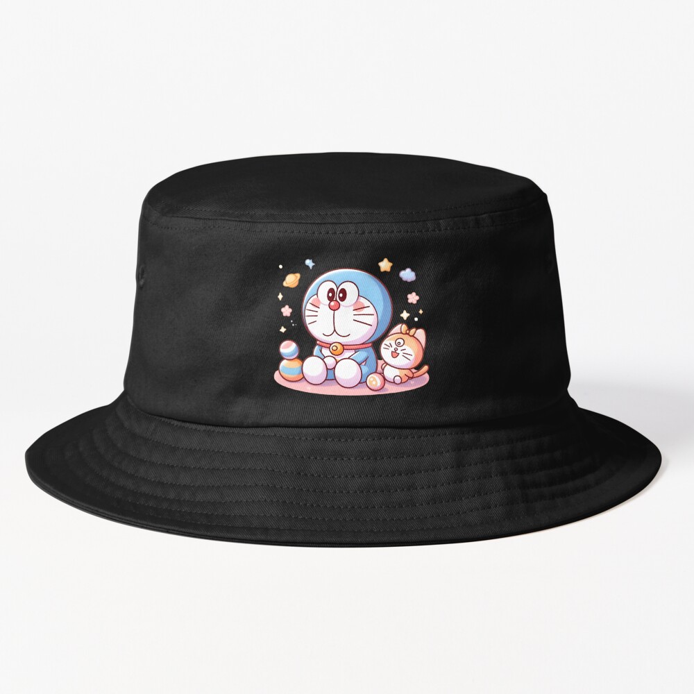 Doraemon And Come Come Cat Bucket Hat
