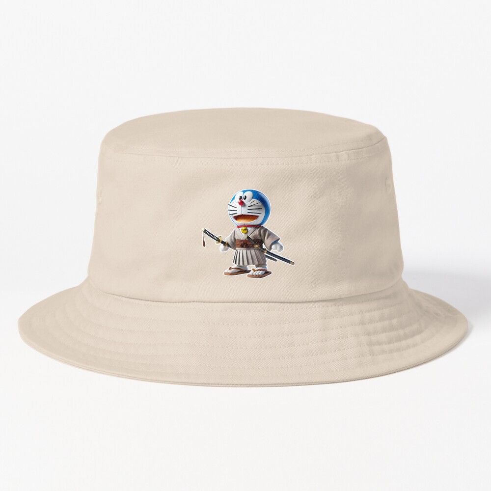 3D Doraemon Samurai Bucket Hat