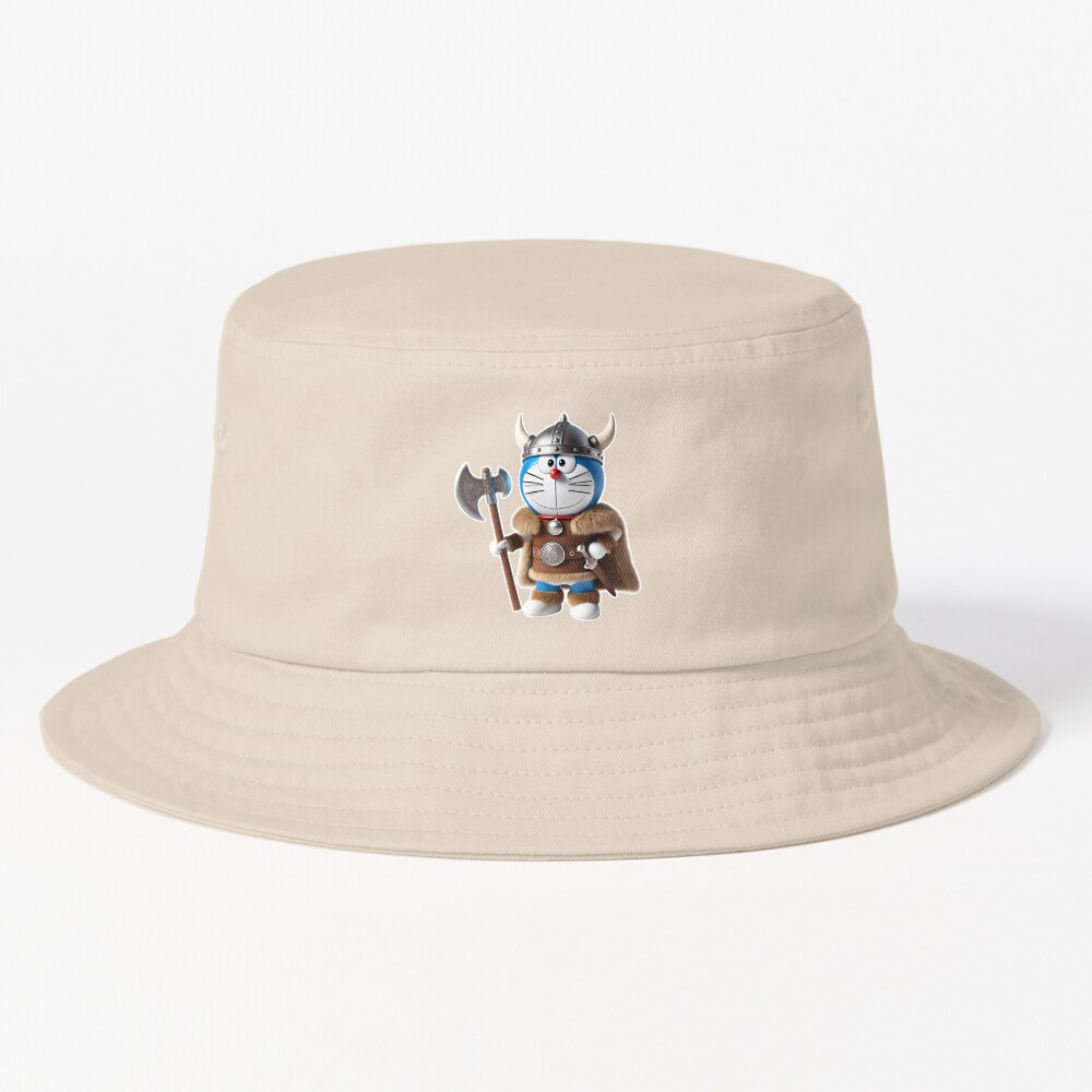 3D Doraemon Viking Warrior Bucket Hat