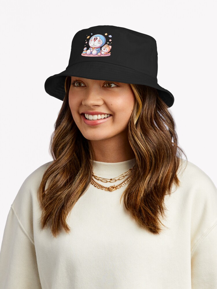 Doraemon And Come Come Cat Bucket Hat - Image 2