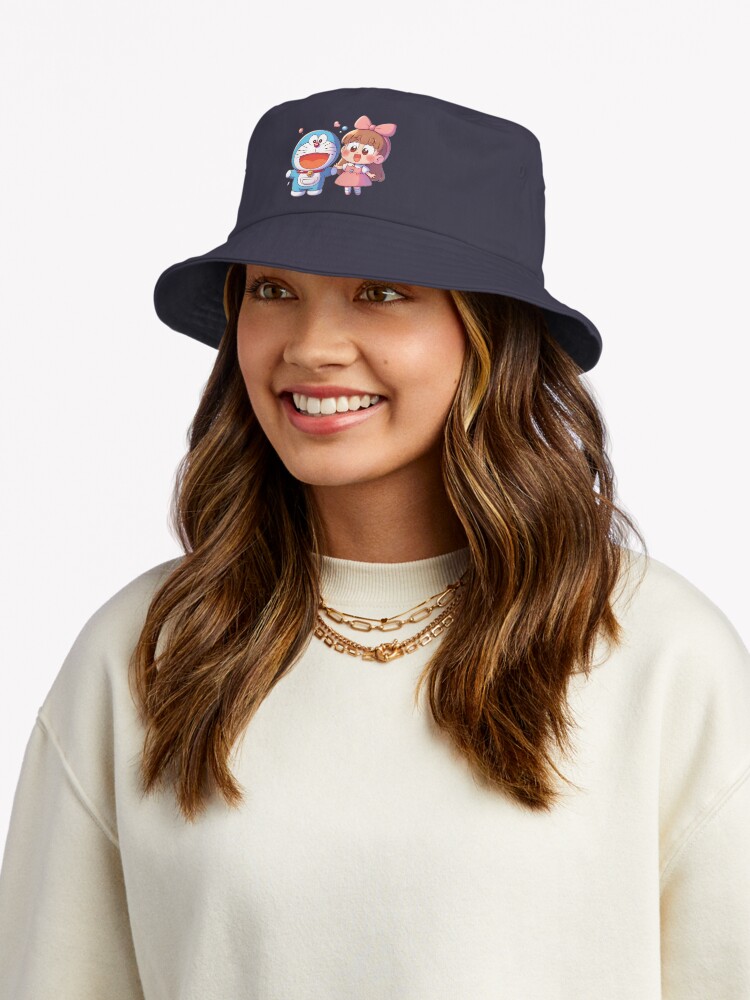 Doraemon And Robot Fan Girl Bucket Hat - Image 2