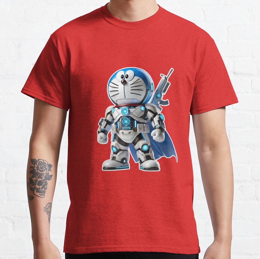 3D Doraemon Super Hero T-Shirt - Image 2