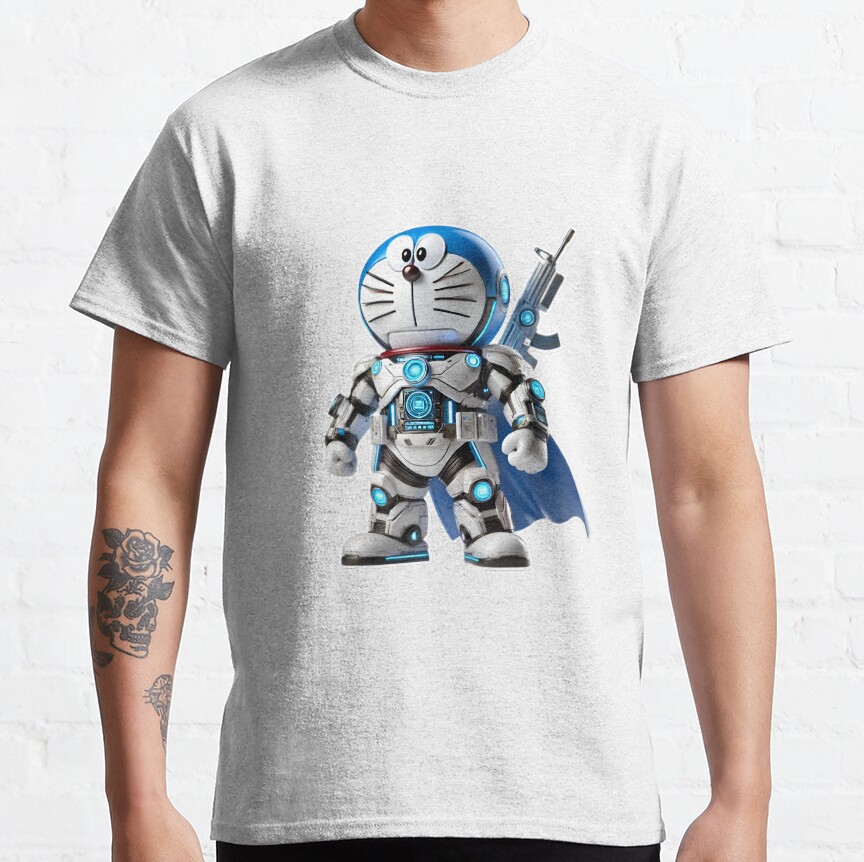 3D Doraemon Super Hero T-Shirt