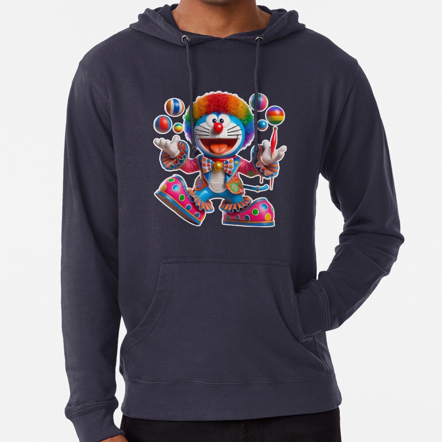 3D Doraemon Circus Clown Hoodie - Image 4