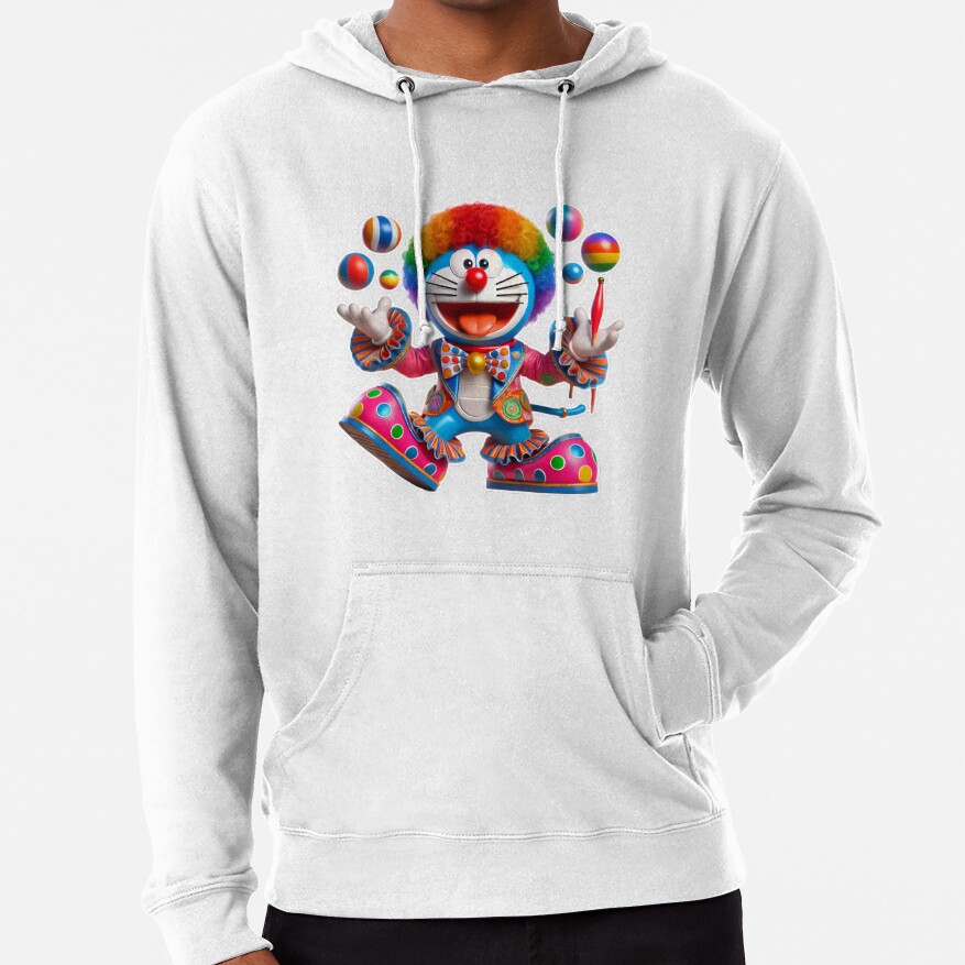 3D Doraemon Circus Clown Hoodie
