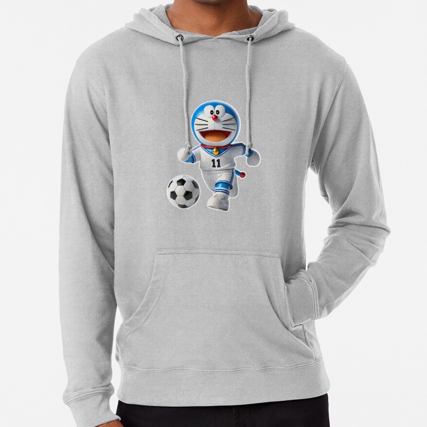 3D Doraemon Soccer Player Hoodie - Image 6