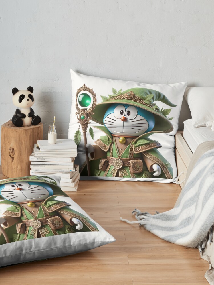 3D Doraemon Fantasy Elf Throw Pillow - Image 2